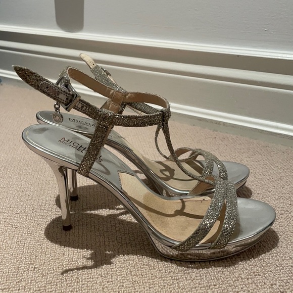 Michael Kors silver heels